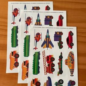 🎏 Toy transportation stickers